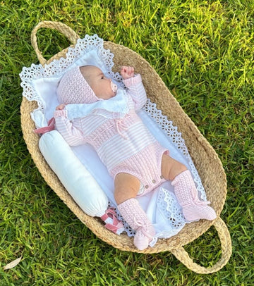PELELE RAYITAS ROSA BEBE