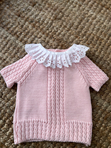 JERSEY OCHITOS ROSA BEBÉ MANGA CORTA